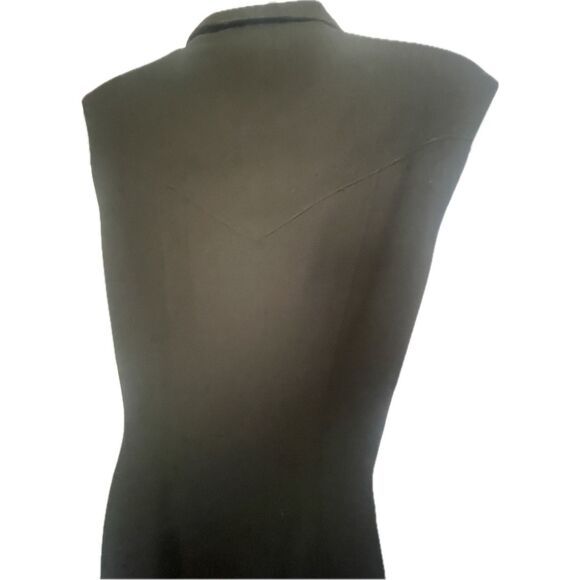 Vintage Bebe 90’s Button Up Dress Y2K Business Goth Women’s Size 8 - Picture 3 of 10